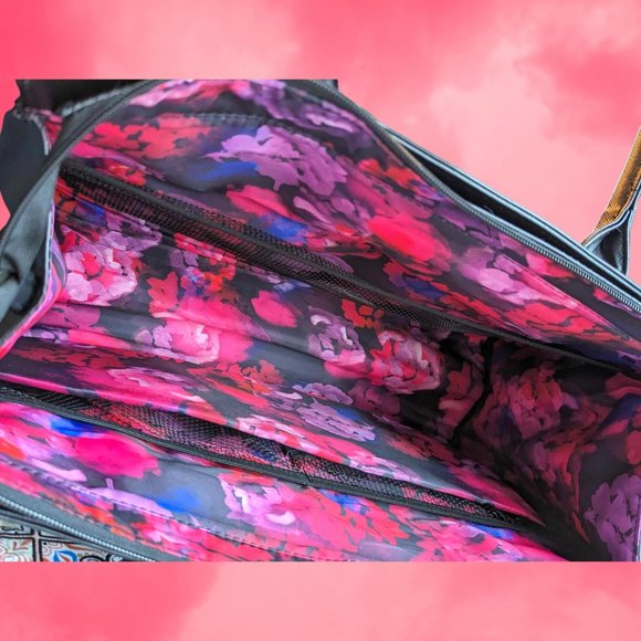 Mary Kay Exclusive Black Business Tote Floral Interior Limited - Picture 3 of 7